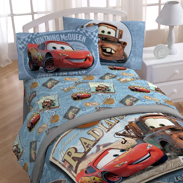 Warner Brothers Disney Pixar Cars Tune Up 3 Piece Microfiber Sheet